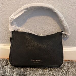 Kate Spade Black Textured Shoulder Bag